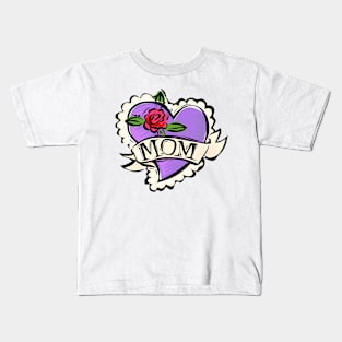 Mom Love Heart Kids T-Shirt